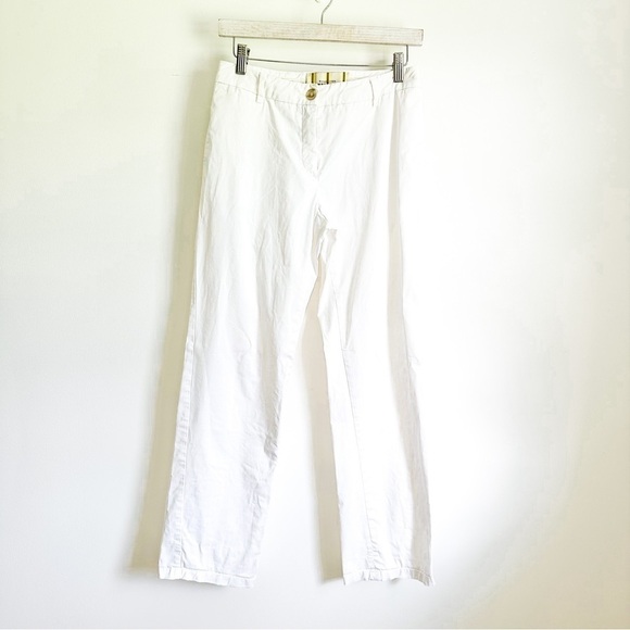 Max Mara Weekend White W12 straight Leg Pants sz 4 - Picture 1 of 11